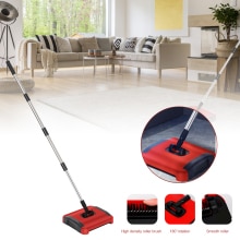 Carpet Floor Sweeper Hand Push Automatic Broom Home Office Carpet Dust Shredded Paper With Brush Cleaning Sweeper 110*24*22cm