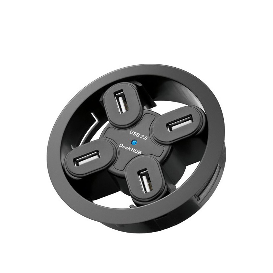 USB HUB USB2.0 Mount In Desk Multi USB 2.0 Ports with Headphone/Mircophone Port Usb Hub