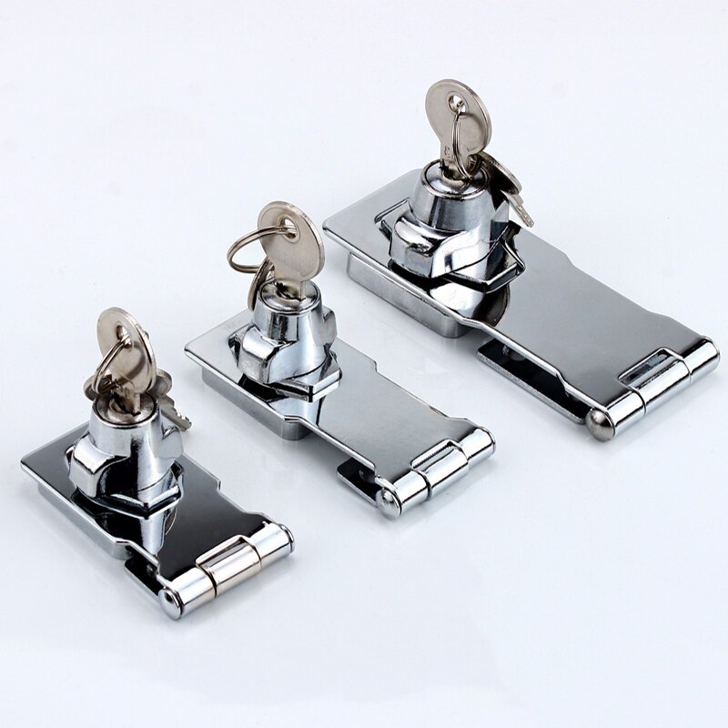 Thicken Zinc Alloy Buckle Lock For Wardrobe Cabinet File Cabinet Door Lock For Home Office With 2 Keys Drawer Lock