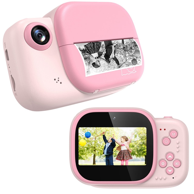 Instant Drucken Foto Kamera Für Kinder Digital Kamera Mit Druck Papier 12MP HD Foto Video Kinder Kamera Kinder Geburtstag