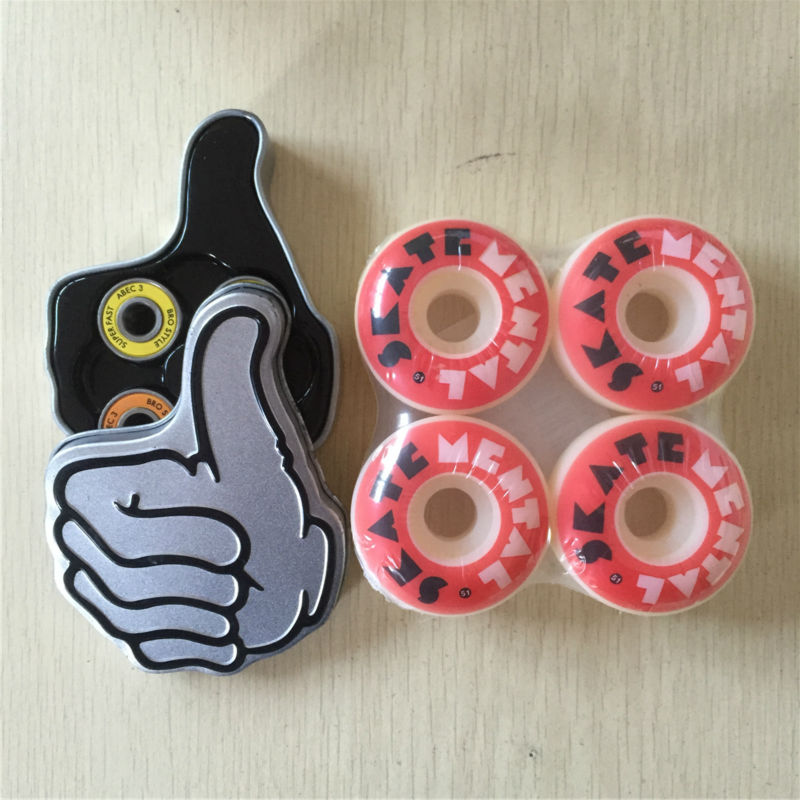 Pro Bro style skateboarding bearing ABEC-3with Multi 51-53MM 100a &101a Skate Wheels for street skateboarding