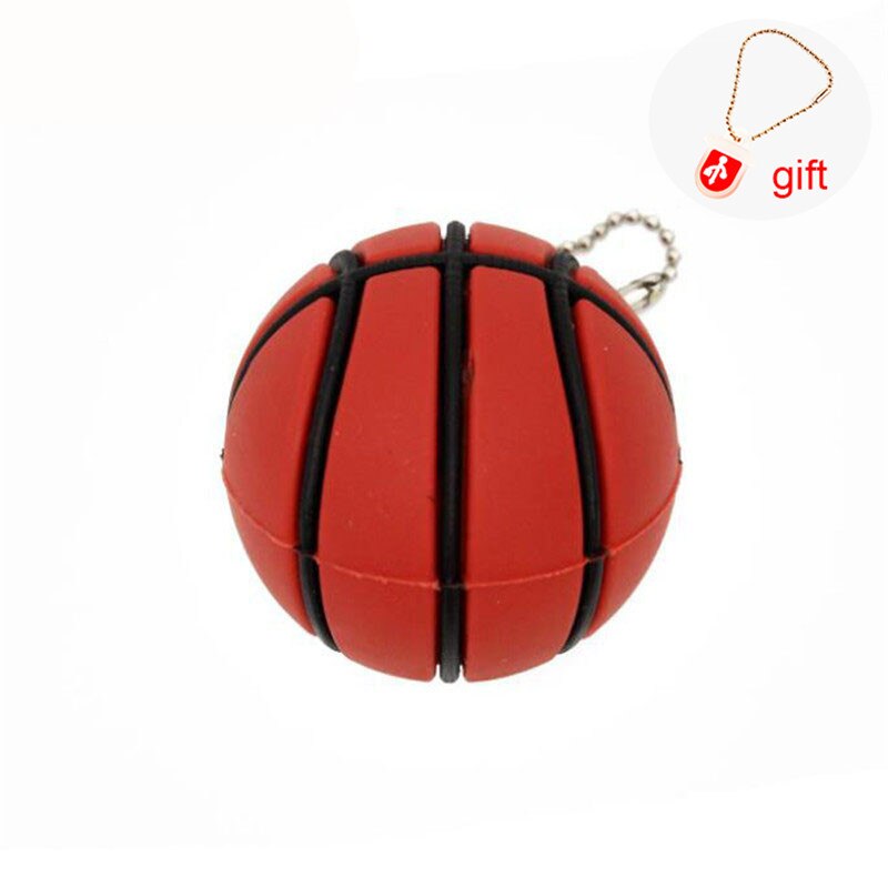 Jaster Usb Flash Drive Rugby Usb 2.0 Basketbal Pen Drive Tennis Memory Stick Sport Bal 8 Gb 16 Gb 32 gb 64 Gb Usb Stisk: 64GB / Basket ball