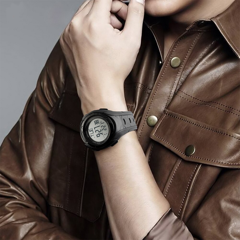 Skmei 1315 heren stappenteller sporthorloge calorieënteller waterdicht digitaal polshorloge el licht