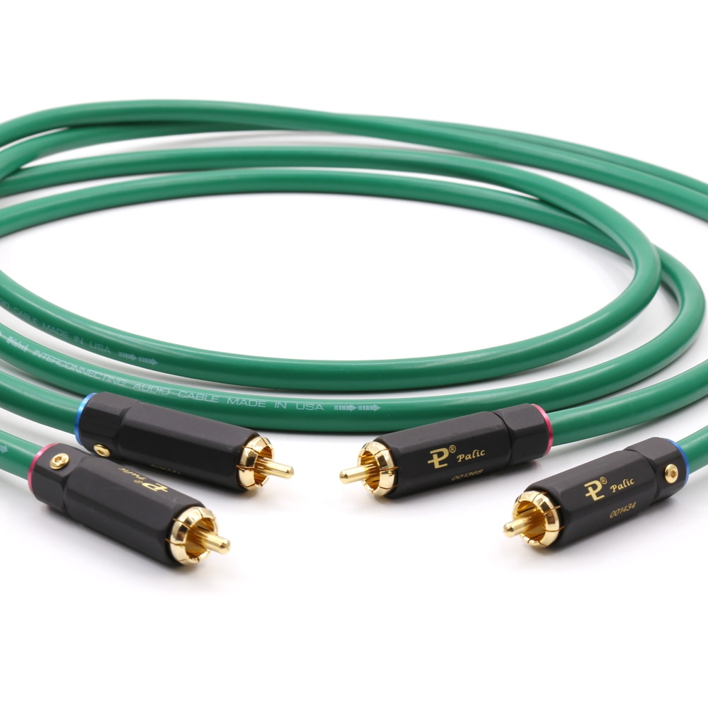 Hifi audio Interconnect cable 2328 Gold-plated 2RCA Cable 6N OFC HIFI RCA Male to Male Audio Cable
