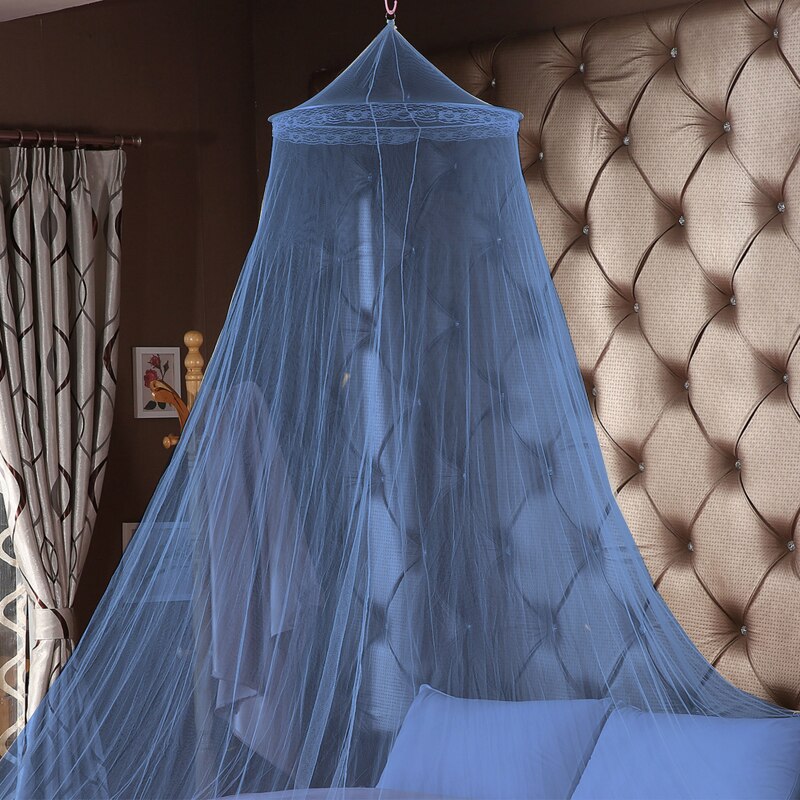 7 Kleuren Mooie Wereldwijd Rond Lace Bed Canopy Netting Gordijn Dome Klamboe 1 Pc