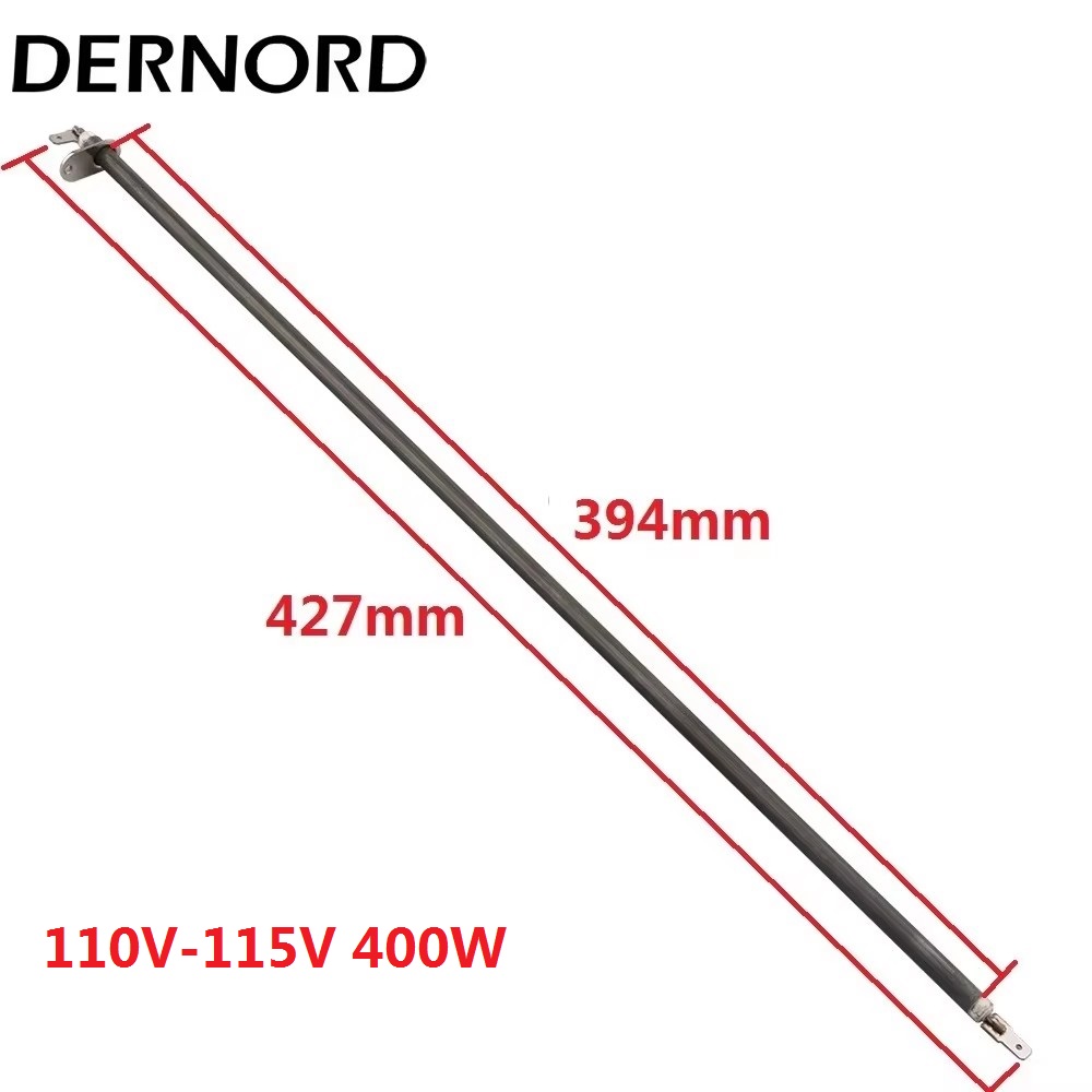 DERNORD Oven Luchtverwarmingselement 110 v-115 v Elektrische Rechte Buisverwarmer met Metalen Plaat Door Gloeien SUS304: Grey