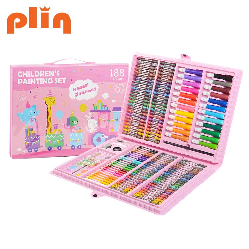 para niños de 288 Uds., rotulador artístico con dibujo de acuarela, conjunto de pinceles para niños, conjunto para arte y pintura para niños, suministros de papel de oficina