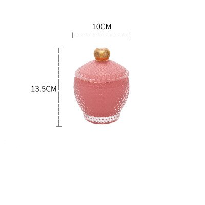 Glazen sieraden opbergpotten, transparant, phnom penh, suikerpot met deksel, ketting, ring, decoratie, kristallen flessen, container: Stijl c -2- l