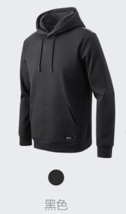 Xiaomi mijia life men's fleece hooded sweater trend wild suede men's sweater autumn and winter models smart home: black M