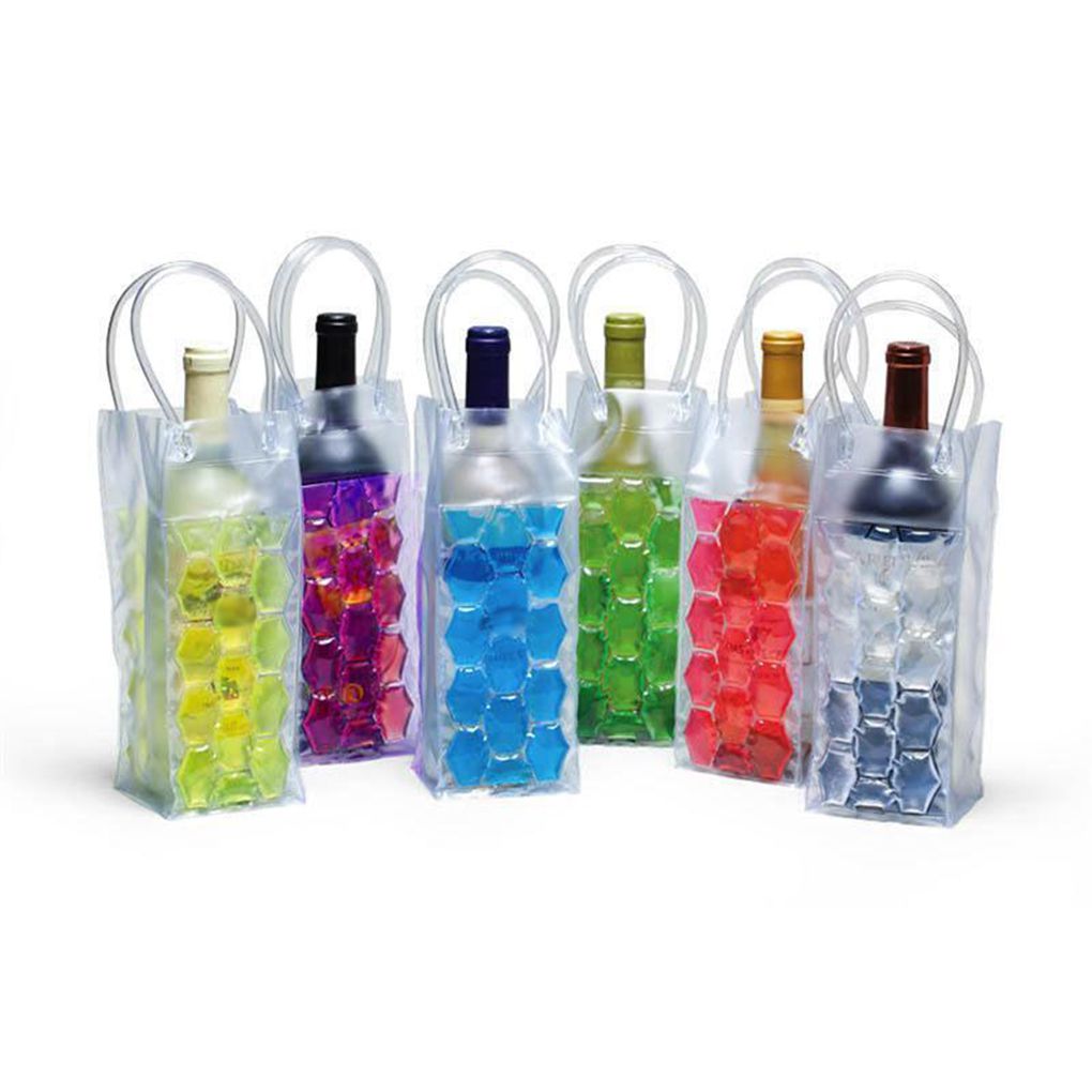 Wine Bottle Freezer Bag Chilling Cooler Ice Bag Beer Cooling Gel Holder Carrier Pouch Buckets Holder