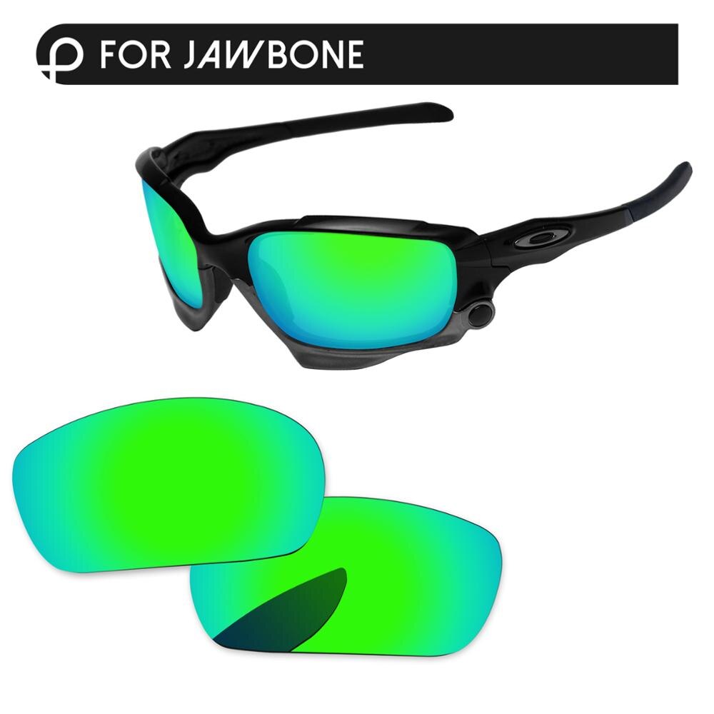 Papaviva Emerald Green Mirror Polarized Replacement Lenses For Jawbone Sunglasses Frame 100% UVA & UVB Protection