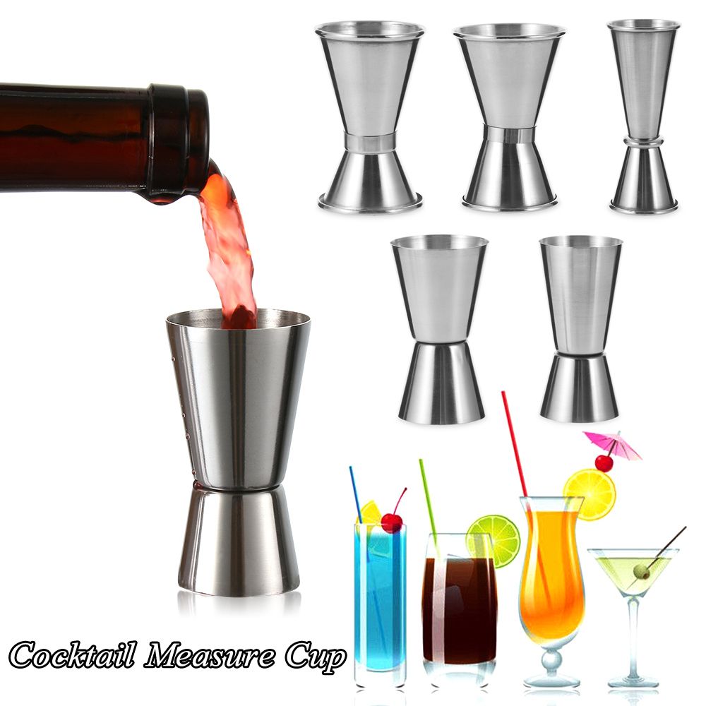 Drinking Spirit Kitchen Gadgets Barware Dual Shot Cocktail Mug Measure Cup Bar Tools Measure Jigger
