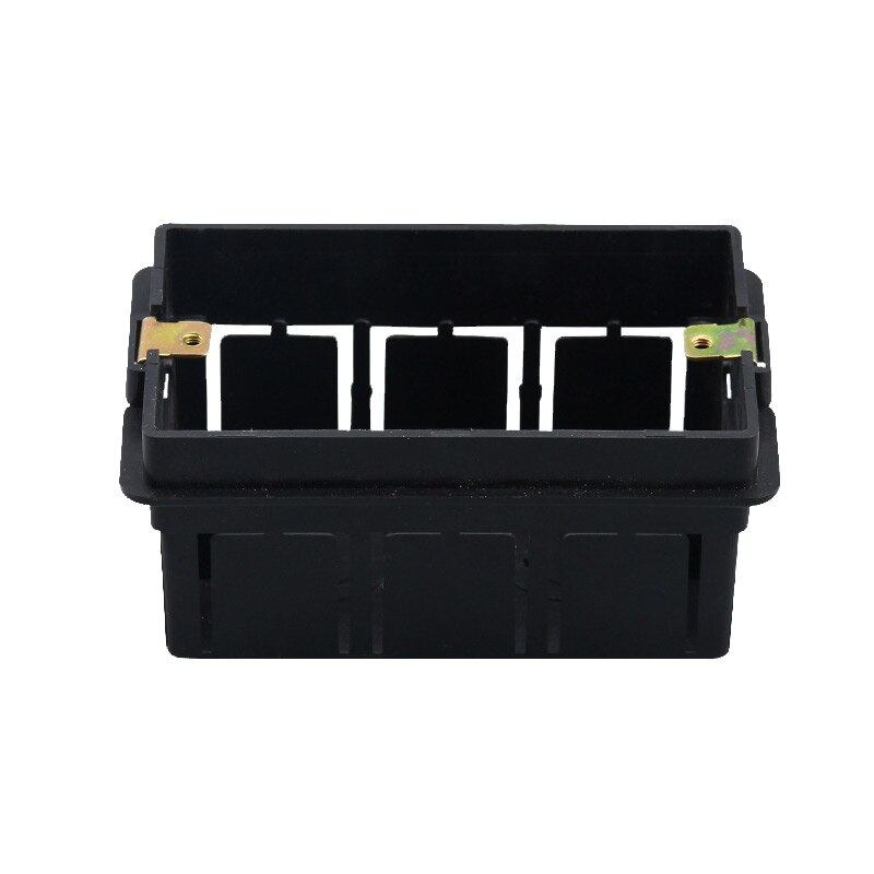 Type 118 American Italian type dark power supply double socket connection bottom box 118-02