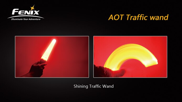 Fenix AOT AOT-S AOT-M AOT-L Flashlight Red Traffic Wand Cap Tip Signal Lamp For LD12 PD32 PD35 TK15 K22