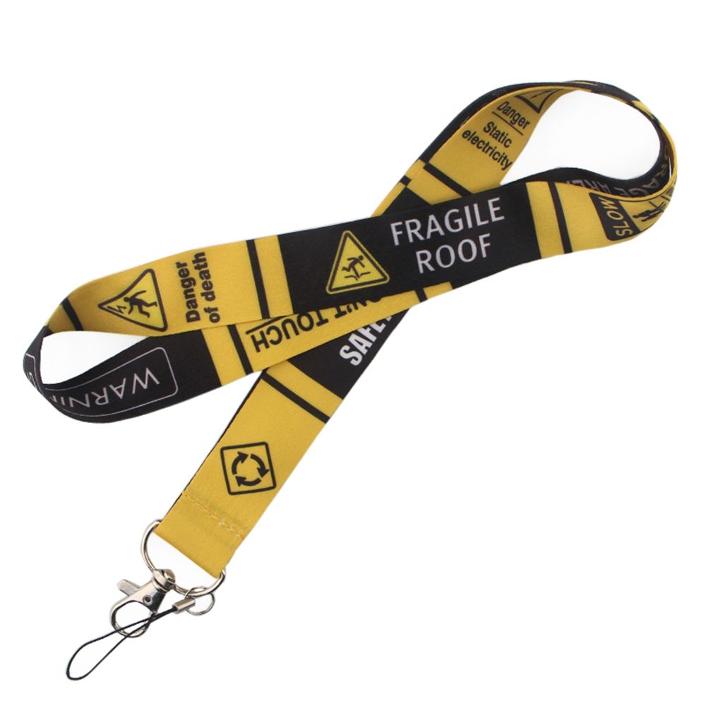 Nøkkelring holder navnelapp holder telefonmerke telefon snor stropp advarselsskilt lanyards kul hals stropp telefon henge tau