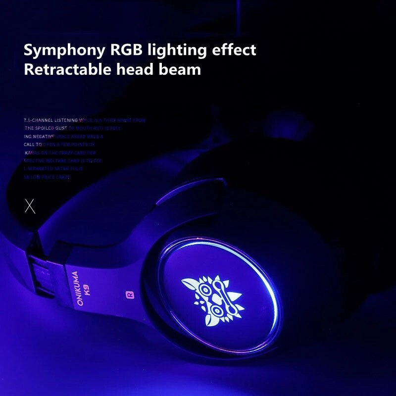 Noble black Gaming Headset For PC Laptop HiFi Headphone USB Wired Earphone LED Stereo With Mic Headst Gamer Cat Ear Headphones