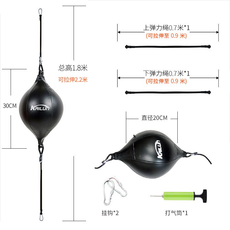 PU Leather Boxing Punching Bag Pear Boxing Bag Inflatable Boxing Speed Bag Double End Training Reflex Speed Balls