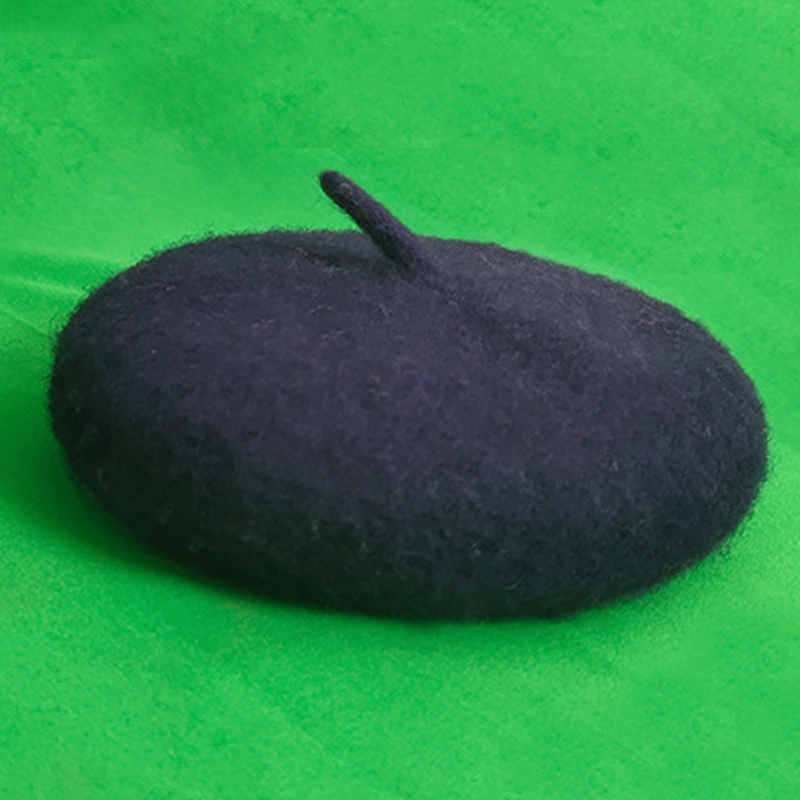 Solid Color Pet Hat Painter Wool Hat Dog Beret Mini Decorative Photo Headwear Pet Memorial Christmas Luxury Beret Hat: 04
