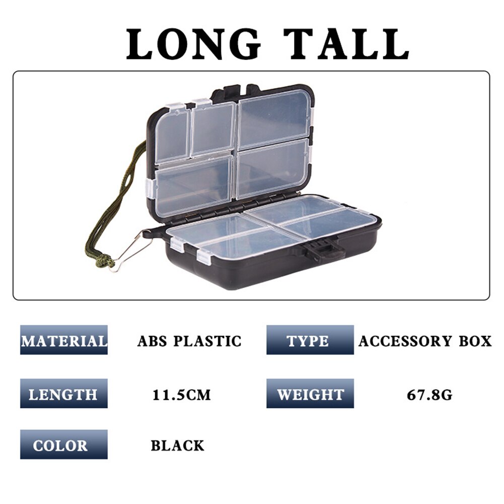 9 Compartments Fishing Lure Boxes Bait Storage Case Fishing Tackle Storage Trays Hooks Organizer Waterproof Fishing Accessory