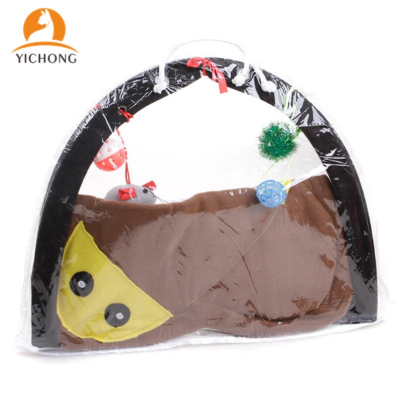 Estera de juego para gatos YICHONG, casa, carpas desmontables para gatos, carpas portátiles para mascotas, juguetes para gatos graciosos, carpa para gatos, cama de juegos para mascotas YH053