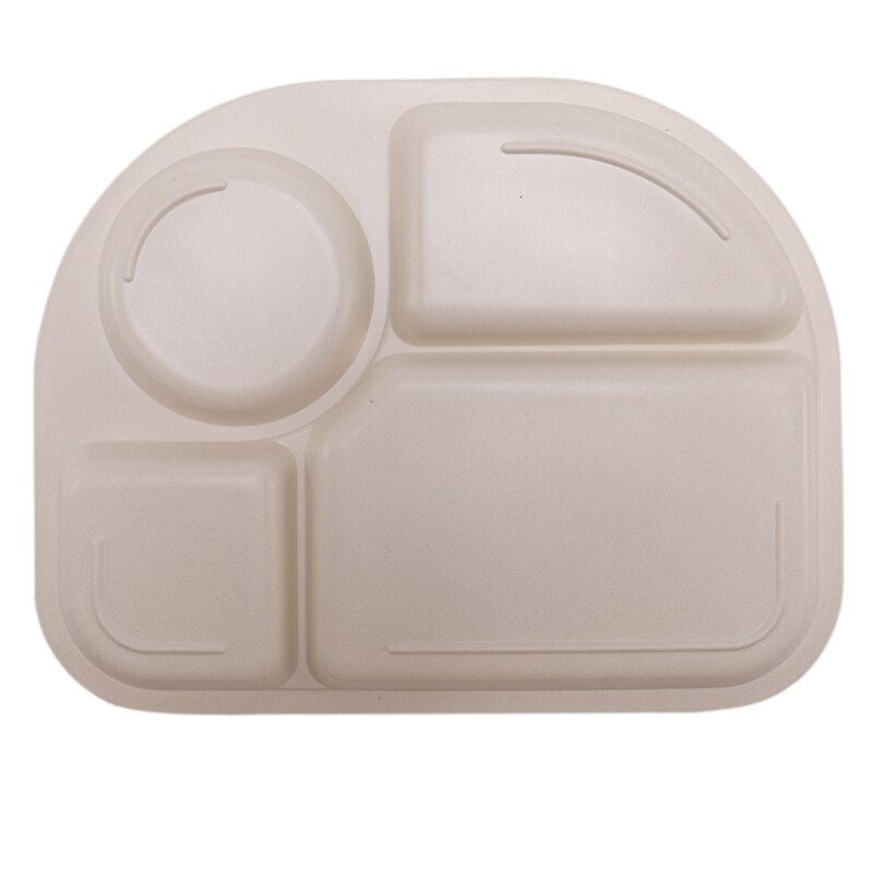 Lixf baby bambu fiber 5 st/set servis set baby tallrik barn tecknad separerings tallrik skål gaffel sked kopp set matning supp