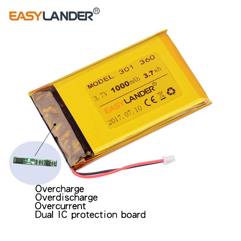 3.7V 1000mAh Rechargeable Li-Polymer Battery For P... – Vicedeal