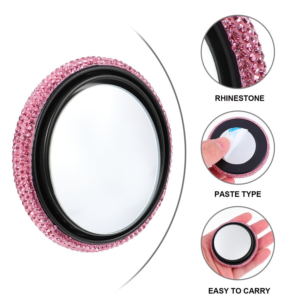 1 pc roterende compacte duurzame achteruitkijkspiegel dodehoekspiegel hulpspiegel voor auto