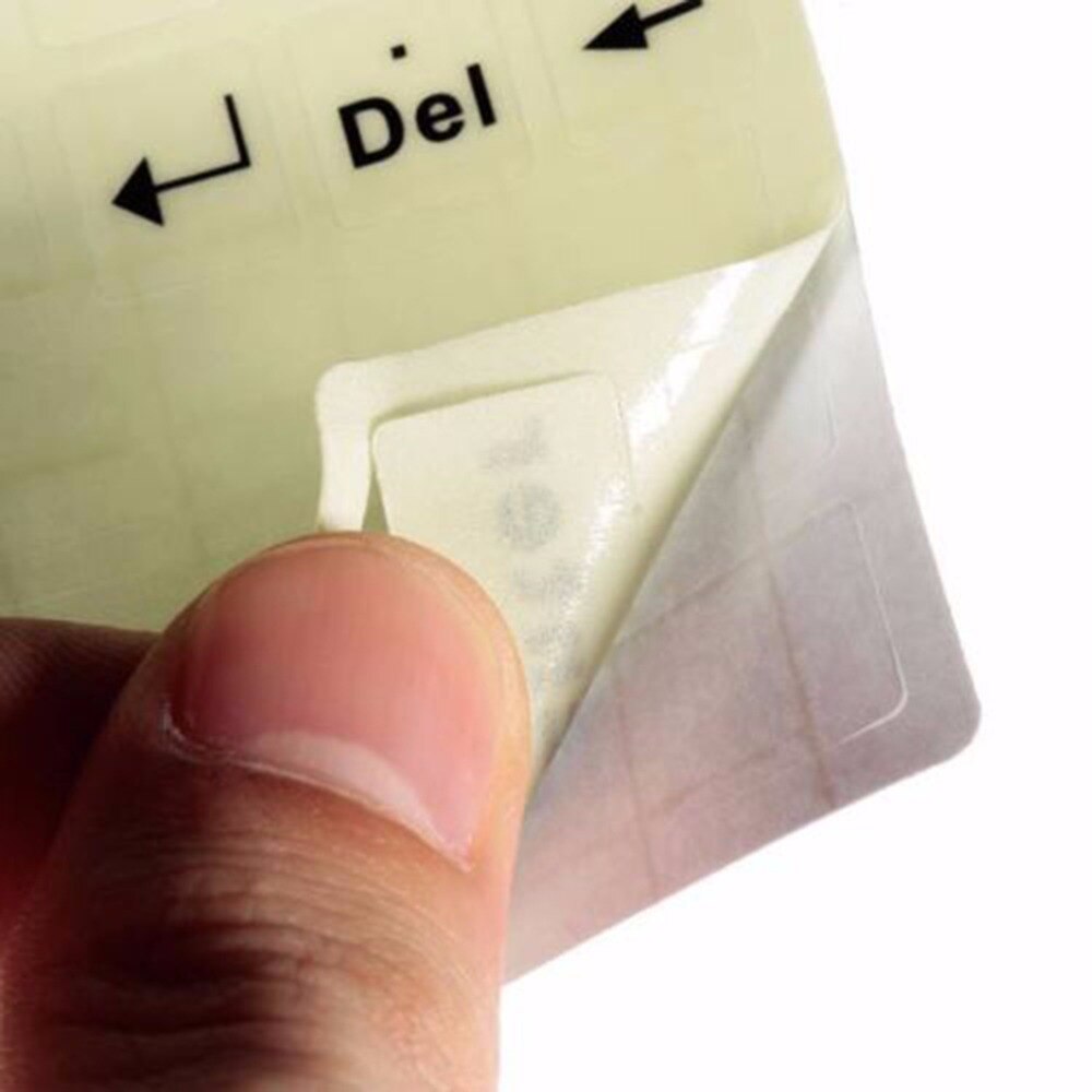 Luminous English Standard Keyboard Sticker General PC Laptop Fluorescent Keyboard Cover Full Keyboard Large Letter Sticker