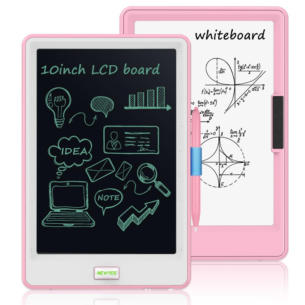 drawing tablet 10 inch lcd writing tablet electronics graphic tablet drawing pad Colorful Version with Lock Function Doodle: single Pink-White