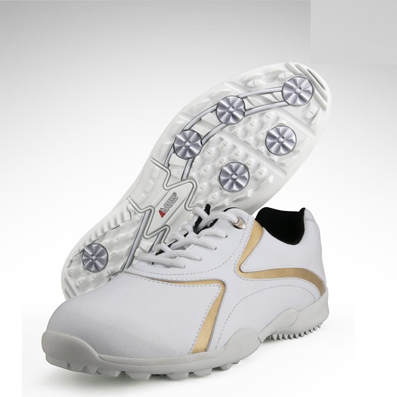 Pgm Vrouwen Lichtgewicht Golf Schoenen Dames Lace Up Ademende Sneakers Antislip Wearable Training Schoenen AA10095