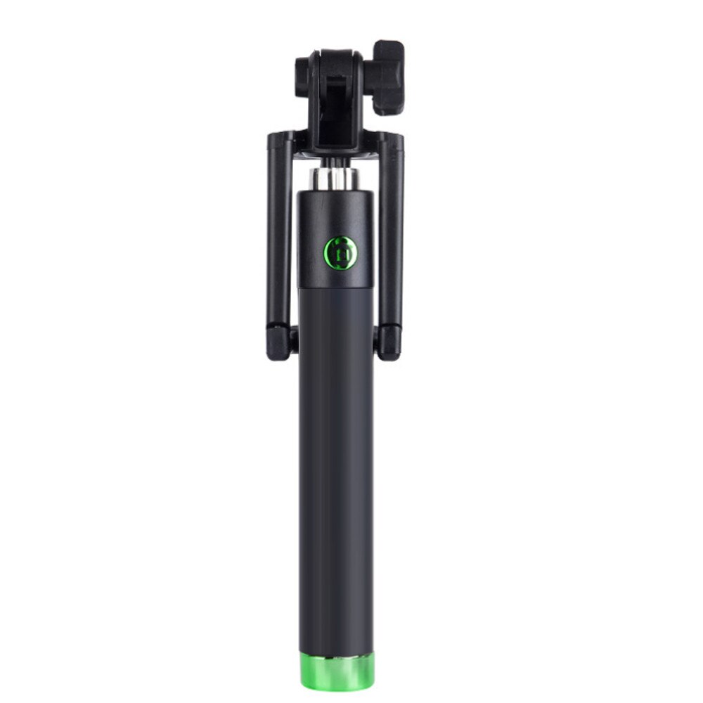 Draagbare Uitschuifbare Monopod Self-Pole Handheld Wired Selfie Stick Voor Iphone Voor Smartphone Палка Для Селфи: green