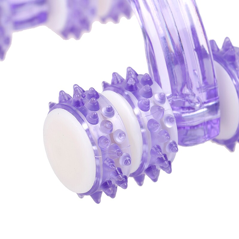 1PC Full-body Plastic Car Roller Eight Roller Wheels Relaxing Hand Massage Tool Reflexology Face Hand Foot Back Body Therapy