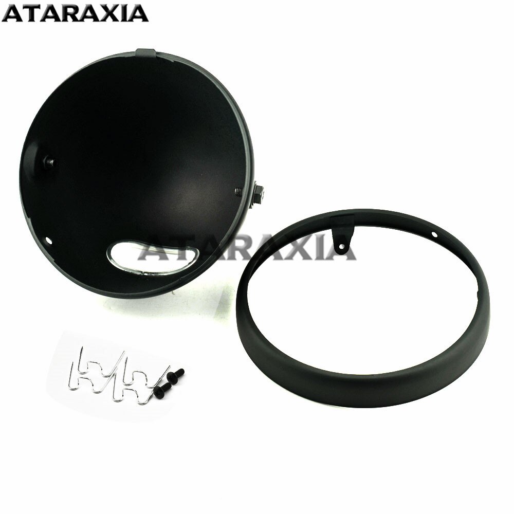 Couvercle de phare de moto, support de montage réglable, coque de phare phare LED, 7 pouces 7 pouces phare LED