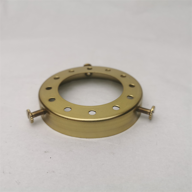 E27 Houder D70mm * H12mm Lampenkap Ring Fitter Ijzeren Schaduw Vaste Cup Vintage DIY Verlichting Schaduw en Socket Aangesloten Houder: Beige