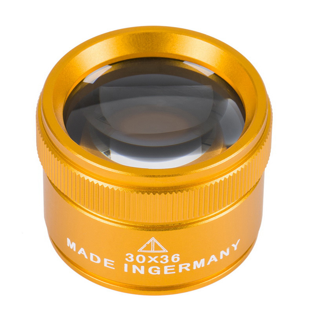 30X 10X Magnifying Glass Optical Lens Jewelry Coin Stamps Watch Repair Loupe Magnifying Glass Loupe Handheld Monocle Magnifier: WHITE