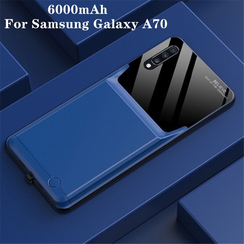 External Backup Battery Charger Case For for Galaxy A70 Power Bank Battery Charging Cover For Samsung Galaxy A70 Battery Case