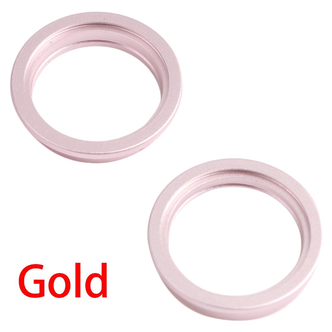 2 Stuks Achter Camera Glas Lens Metalen Buiten Protector Hoop Ring Voor Iphone 13 Mini: Gold