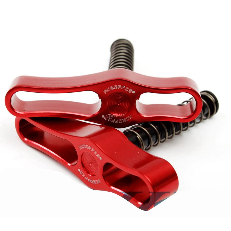 TWTOPSE Bicycle Hinge Clamp Lever For Brompton Folding Bike Bicycle Clamp Plate Lightweight 38g CNC AL7075 Aluminum 2 pcs hcl-2: Red Set