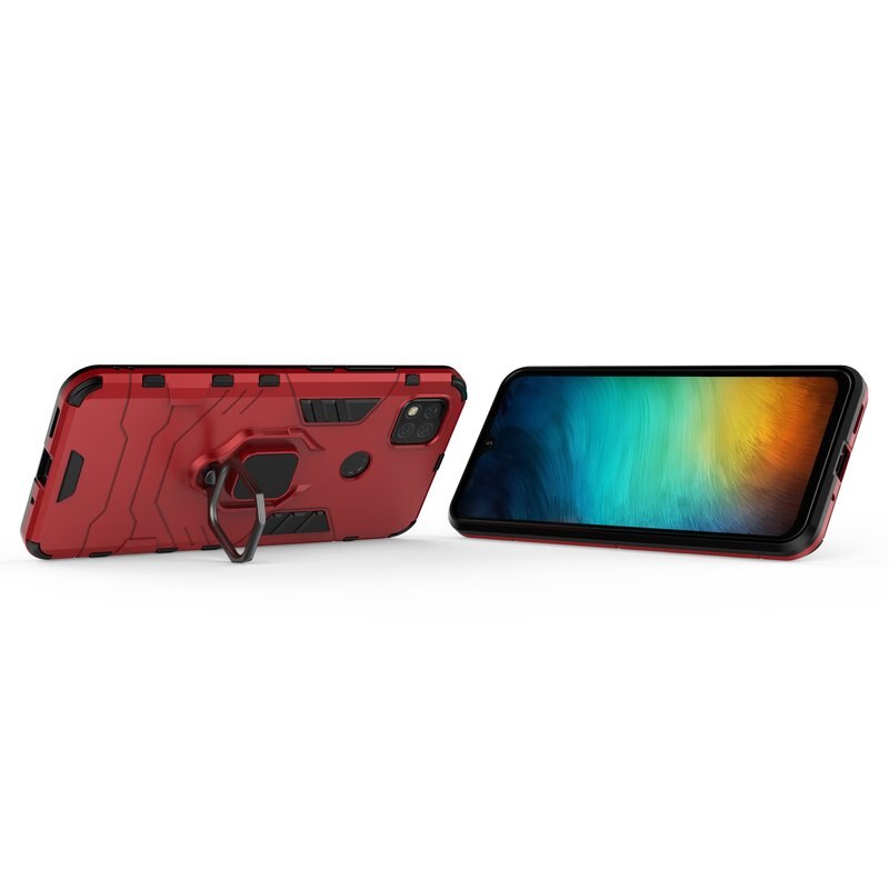 Xiaomi Redmi 9C Case Armor With Finger Ring kickstand Anti-Fall Protection Back Cover For XiaoMi Poco X3 NFC Redmi 9C Phone Case