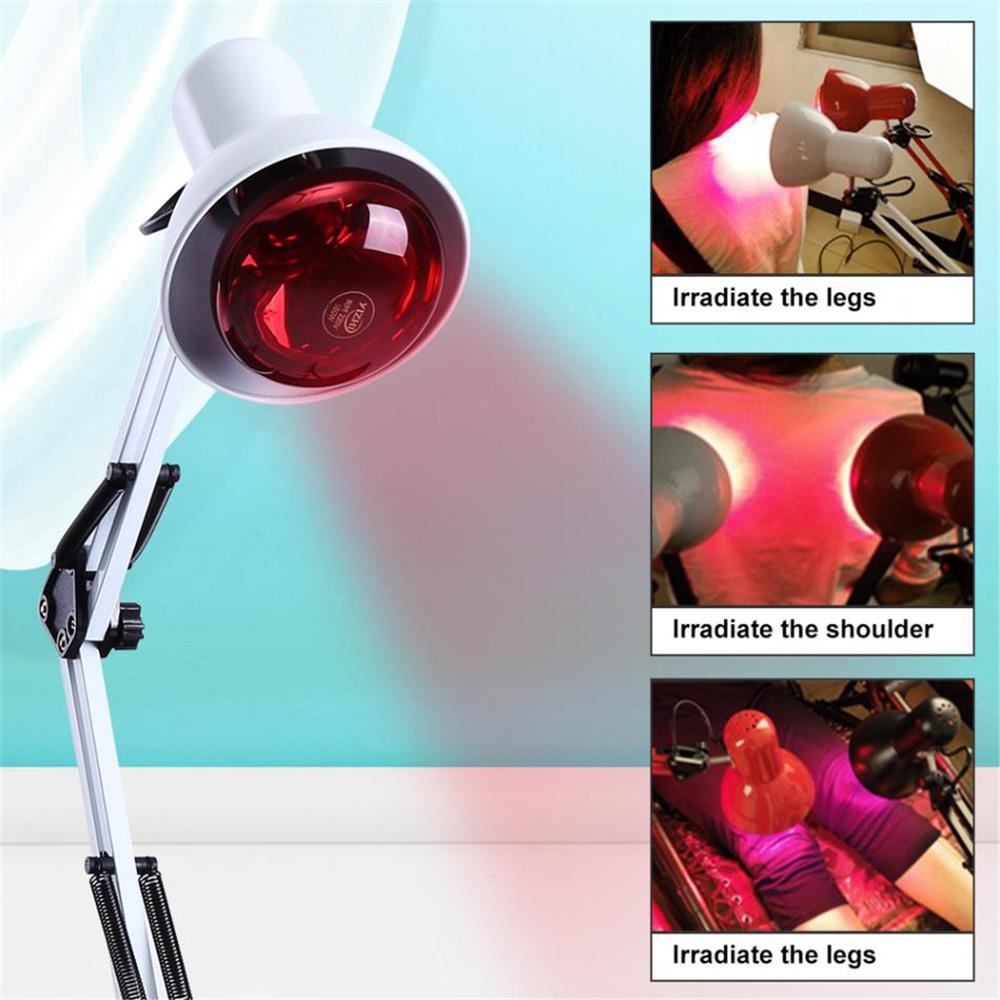 150W Infrared Light Therapy Lamp Red Light Heating Massage Therapeutic Physiotherapy Arthritis Pain Relief Body Back Health Care