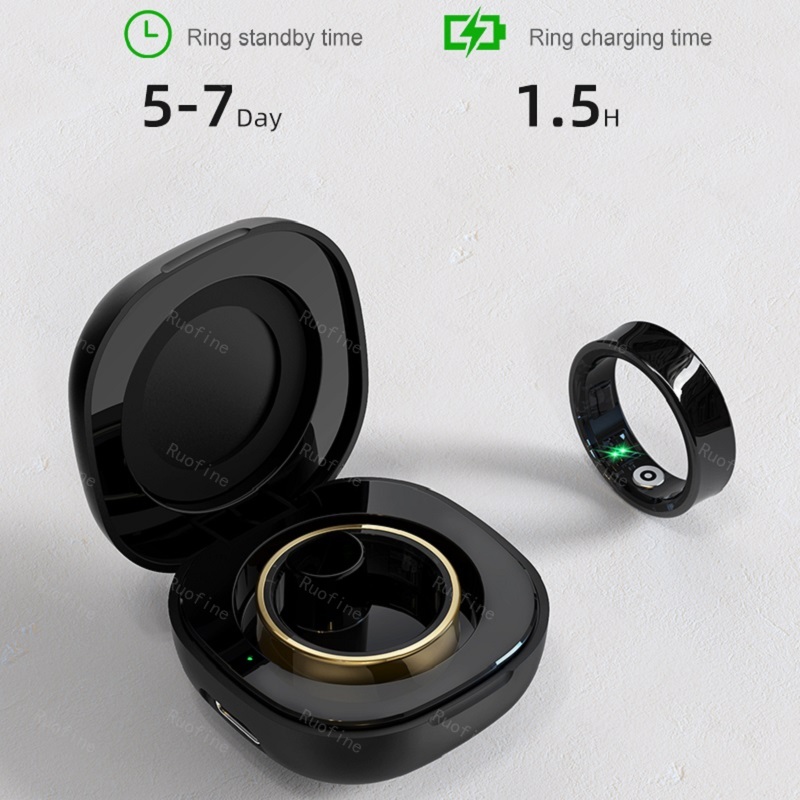 Qring Waterproof Men Women's Ring R09 R06 Smartring Connected Fitness Tracker Blood Pressure Remote Control Christmas