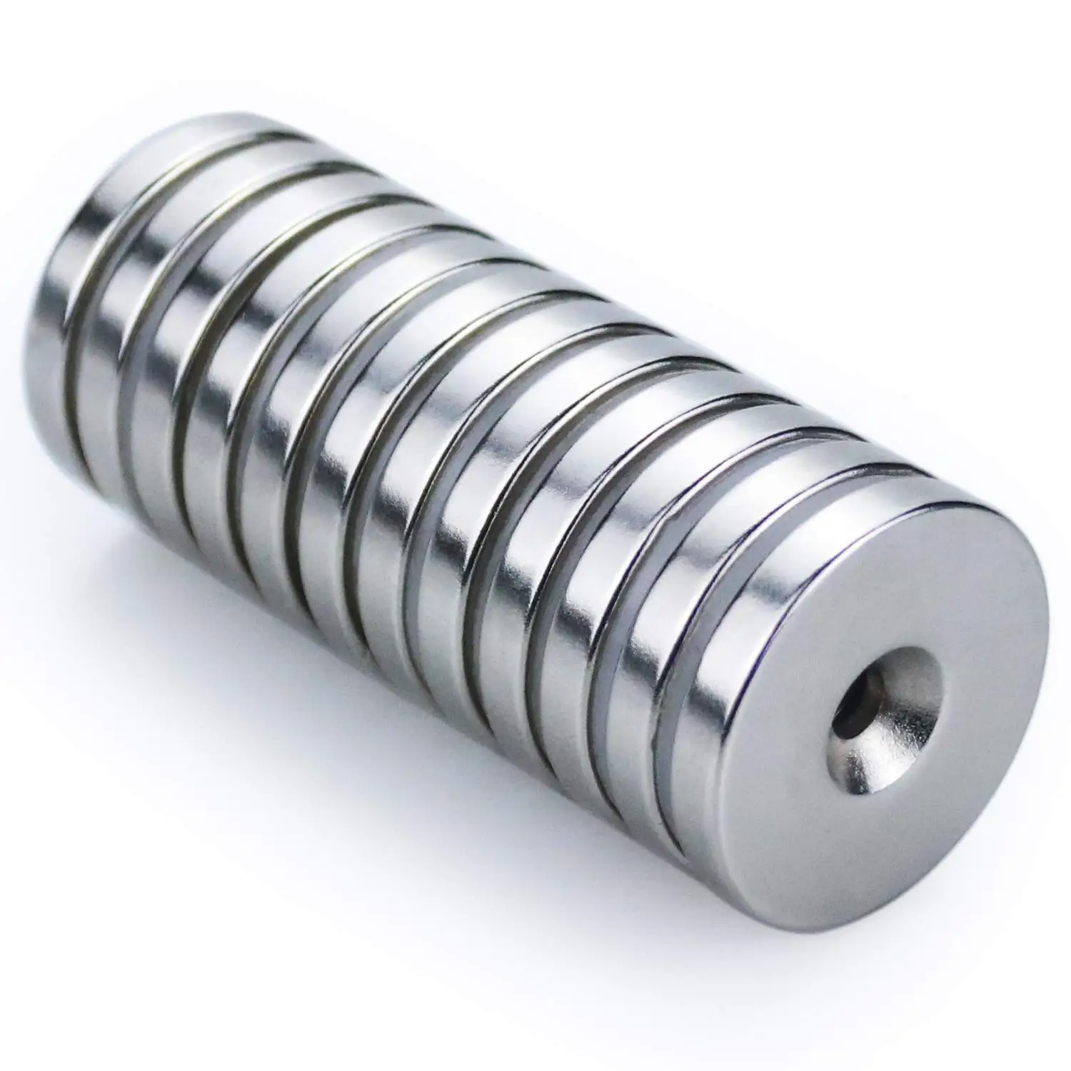Supersterke ronde krachtige magneet met gaten Koelkastmagneet voor koelkast, doe-het-zelf, gebouw, wetenschappelijk, ambachtelijk en kantoormagneten