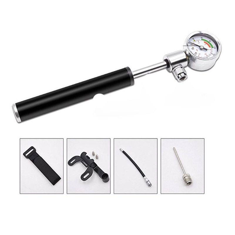 Mini Bike Pump with Gauge High Pressure Meter Bicy... – Grandado