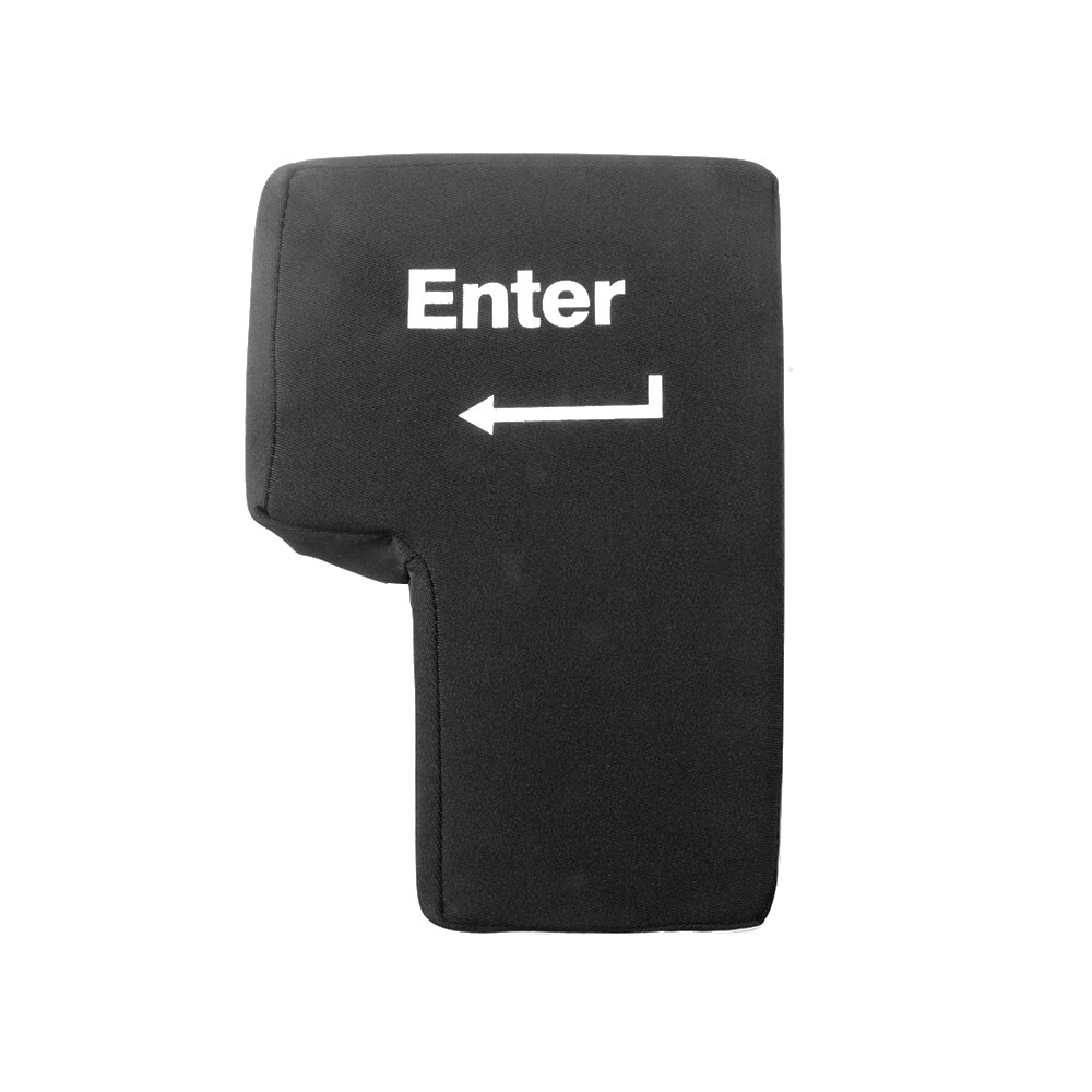 Kebidumei Usb Enter-toets Vent Kussen Zacht Computer Knop Return Key Voor Kantoren Decompressie Kussen Stress Relief Speelgoed