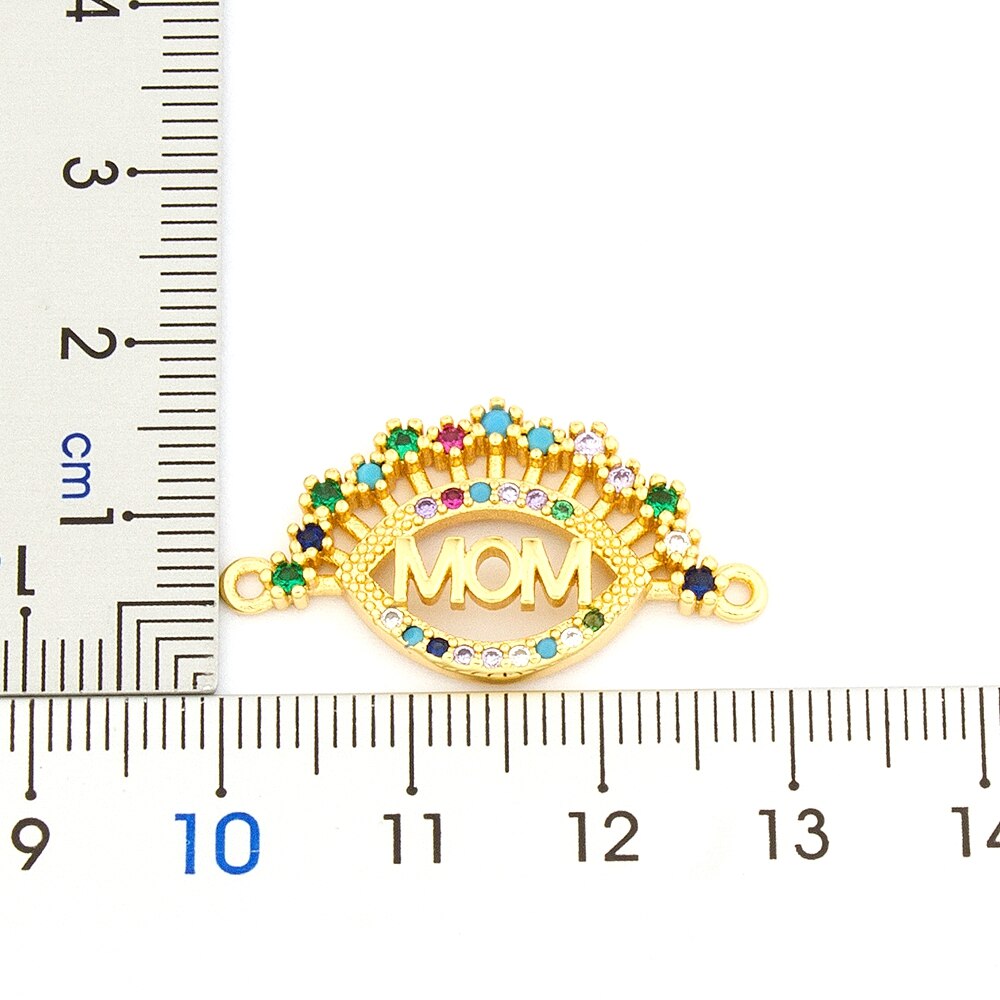 Klassieke Handgemaakte Sieraden Koper Cz Bead Verstelbare Touw Armbanden Voor Mom Regenboog Bangle Beste Jaar Cadeau