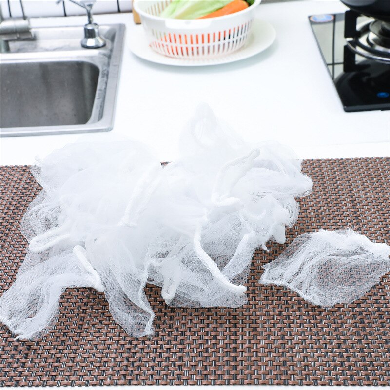 100PCS Kitchen Drain Residue Filter Garbage Bag Anti-Clogging Water Bag Sink Garbage Filter Water Cut Bag