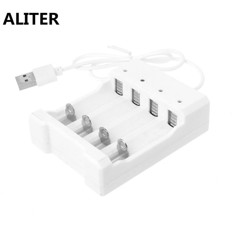 Spina USB adattatore per caricabatterie ricaricabile AA/AAA a 4 Slot universale da 1.2V