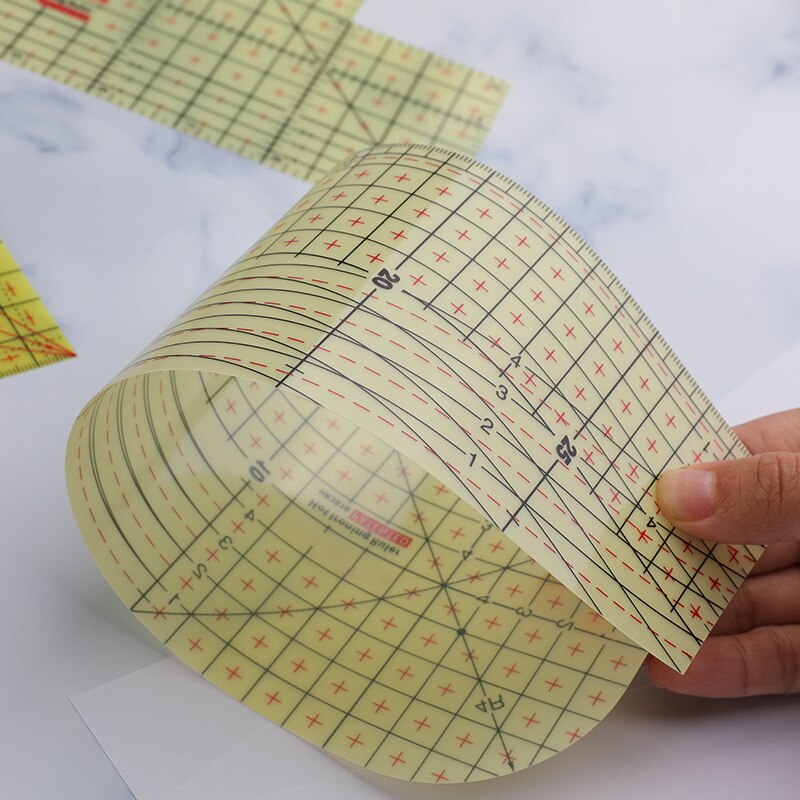 5 Styles Heat Resistant Ruler Household Ironing Tool Ironing Ruler Patchwork Tailor Ruler Sewing Supplies Measuring Tool