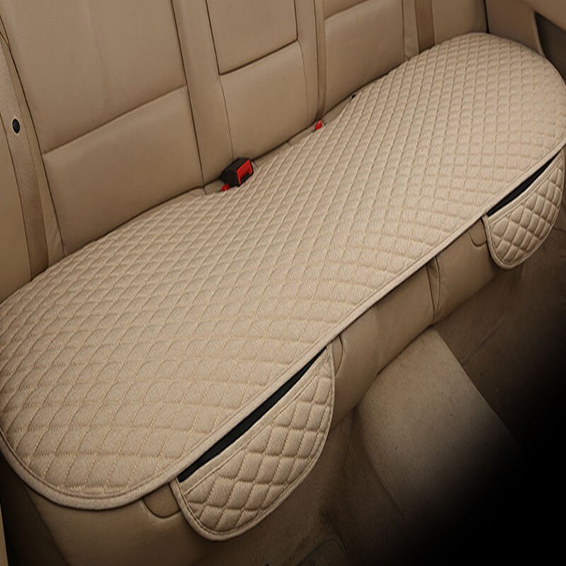 KANGLIDA Flax Car Seat Cover Protector Front Rear Seat Back Cushion Pad Mat with Backrest for Auto Automotive interior Truck Suv: khaki