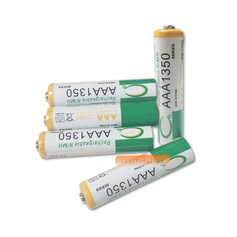 4 stks/partij 1350mah Ni-Mh AAA Batterijen 1.2V Oplaadbare Batterij NI-MH Batterij voor Camera, Speelgoed Led Zaklamp Zaklamp